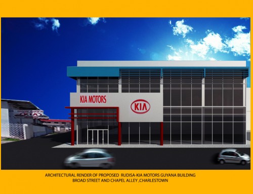 New KIA showroom Charlestown projectmanager Rudisa motors